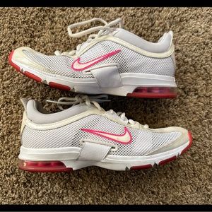 Nike Air Max White/Pink Athletic Shoes